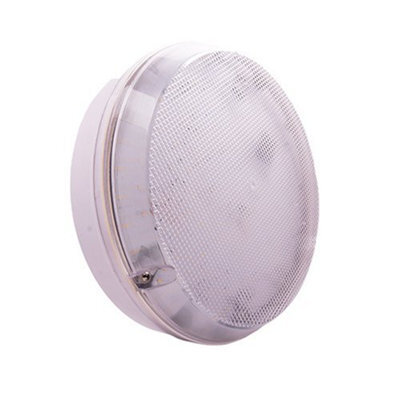 Fern Howard Drake Flush Fitted Led Ip65 Microwave Sensor White Bulkhead 1800Lm Natural White Light - image 1