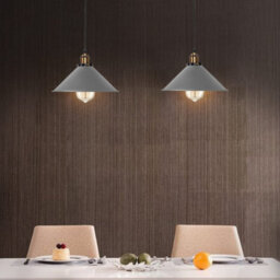 2 Head Spider Light With 2M Adjustable Cables, Vintage 22Cm Metal Grey Shade Pendant Lamp Fixture For  Indoor Lighting - thumbnail 8