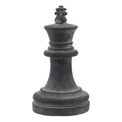 Hill Interiors Amalfi King Chess Piece - Ceramic - L16 X W16 X H28 Cm - Grey - image 1