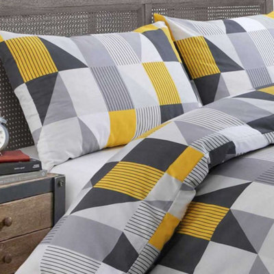Velosso Ochre Jazz Duvet Cover And Pillowcase Set Double - image 1