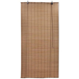 Berkfield Bamboo Roller Blinds 2 Pcs Brown 120X220 Cm - thumbnail 2