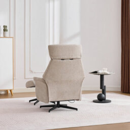 Newbridge Swivel Chair And Footstool - Oatmeal - thumbnail 5