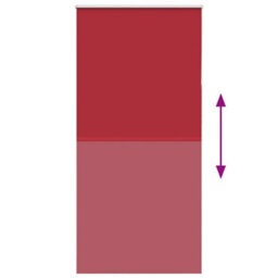 Berkfield Roller Blind Blackout Red 100X230 Cm Fabric Width 95.7 Cm Polyester - thumbnail 5