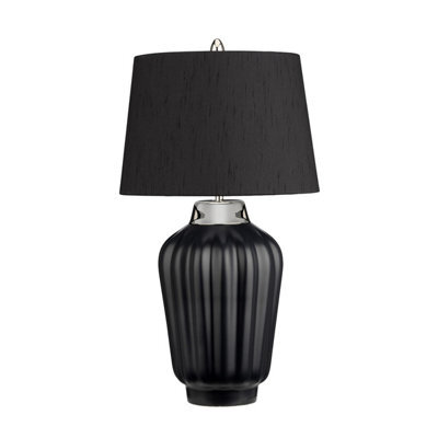 Luminosa Lighting Elstead Bexley 1 Light Table Lamp Black, Polished Nickel - image 1