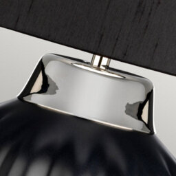 Luminosa Lighting Elstead Bexley 1 Light Table Lamp Black, Polished Nickel - thumbnail 3
