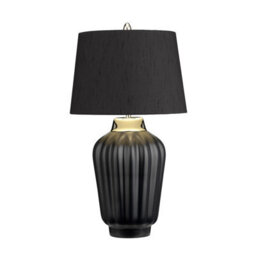 Luminosa Lighting Elstead Bexley 1 Light Table Lamp Black, Polished Nickel - thumbnail 2