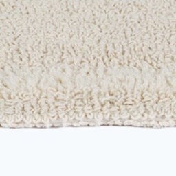Homescapes Luxury Reversible Semi Circle Bath Mat - Natural Cream - thumbnail 5