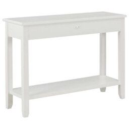 Berkfield Console Table White 110X35X80 Cm Wood - thumbnail 4