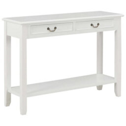 Berkfield Console Table White 110X35X80 Cm Wood
