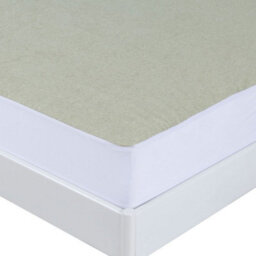 Lancashire Textiles Copper Infused Bamboo Terry Waterproof Mattress Protector - Double - thumbnail 2