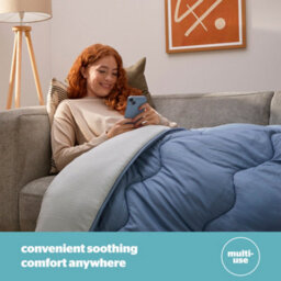 Silentnight Seersucker Coverless Duvet 2.5 Tog Blue/grey - King - thumbnail 6