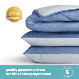 Silentnight Seersucker Coverless Duvet 2.5 Tog Blue/grey - King - thumbnail 8