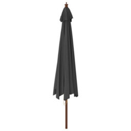 Walplus Garden Parasol With Wooden Pole Anthracite 400X273 Cm - thumbnail 5