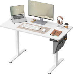 Business Desk, Electric Height-Adjustable Platform With Memory System, Cloud White - thumbnail 5