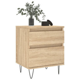 Berkfield Bedside Cabinet Sonoma Oak 40X35X50 Cm Engineered Wood - thumbnail 4