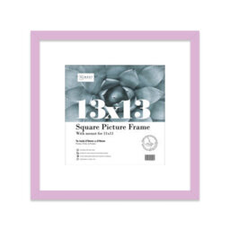 "13X13"" Lilac Picture Frame - 13X13"" Square Frame With 10X10"" Mount For 13X13""/10X10"" Pictures Art Deco Style Room Decor, 1 Pack" - thumbnail 1