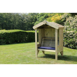 Churnet Valley Garden Furniture Ltd Cottage Arbour - Seats 2 - L90 X W135 X H190 Cm - Min. Assembly Required - Set Of Waterproof Cushions Included - thumbnail 4