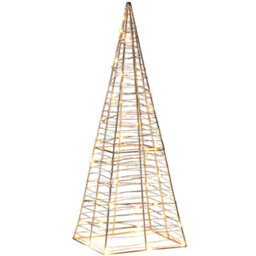 Beliani Outdoor Decoration Led Puksala Christmas Tree 60 Cm Silver - thumbnail 1