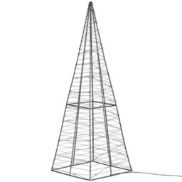 Beliani Outdoor Decoration Led Puksala Christmas Tree 60 Cm Silver - thumbnail 5