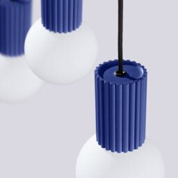 Sollux Lighting Halo Aluminum/glass Ultramarine 3 Lights Modern Pendant Lamps - thumbnail 6