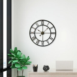 Walplus Roman Numerals No. 56 Oversized Metal Large Wall Clock For Home & Office, Hallway And Livingroom - thumbnail 3