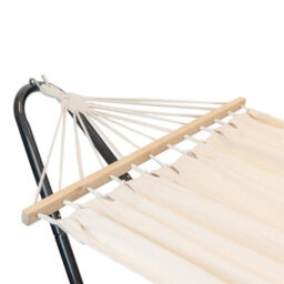 Harbour Housewares Garden Spreader Bar Hammock With Stand - Natural - thumbnail 5