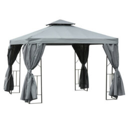 Outsunny 3 X 3M Garden Metal Gazebo Sun Shade Shelter Outdoor Party Tent - thumbnail 2