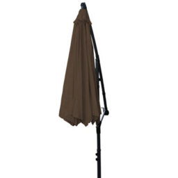Rinse Bathrooms 3M Patio Parasol Cantilever Hanging Garden Beach Banana Umbrella Uv Protection Coffee - thumbnail 3