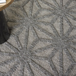 Outdoor Rug, Optical (3D) Diningroom Rug, Dark Grey Outdoor Rug, Stain-Resistant Kitchen Abstract Rug-160Cm X 221Cm - thumbnail 6