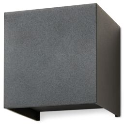 GoodHome Adjustable Matt Dark Grey Mains-Powered Integrated Led Outdoor Double Square Wall Light 814Lm - thumbnail 3