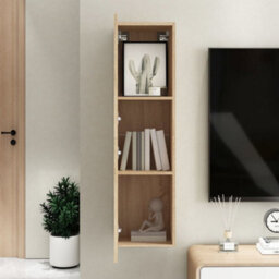Berkfield Sturdy Tv Cabinet Sonoma Oak 30.5X30X110 Cm Engineered Wood - thumbnail 9