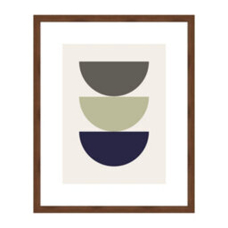 Accent By Nielsen Velino Walnut Picture Frame 40X50Cm - With Glass Front And Abstract Poster Print - thumbnail 1