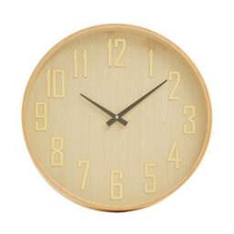 Orsina Functional Natural Wall Clock, Sleek And Sturdy Wall Clock For Kitchen, Versatile Clock For Indoor Outdoor