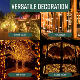 Globrite Garden Fairy Lights - 50 Led, Warm White - Battery Operated String Lights With Remote Control & 8 Lighting Modes - thumbnail 3