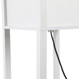 Homcom Floor Lamp Reading Lamp With 3-Tier Storage Shelf For Home Office White - thumbnail 7
