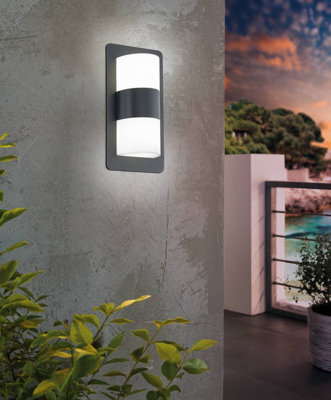 Eglo Cistierna Grey Metal Ip44 Outdoor Wall Light, (D) 18Cm - image 1