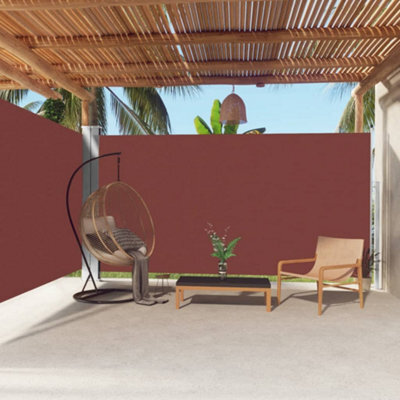 Walplus Retractable Side Awning Garden Sun Shade Canopy Gazebo For Back Door, Porch, Patio Brown 200X600 Cm - image 1
