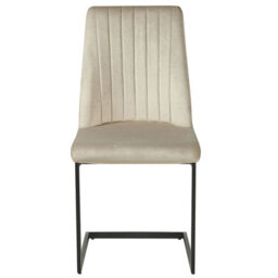 Beliani Set Of 2 Dining Chairs Lavonia Velvet Taupe - thumbnail 4