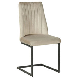 Beliani Set Of 2 Dining Chairs Lavonia Velvet Taupe - thumbnail 5