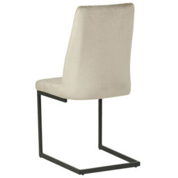 Beliani Set Of 2 Dining Chairs Lavonia Velvet Taupe - thumbnail 6