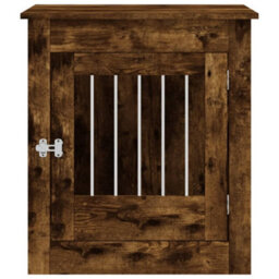 Walplus Smoked Oak Dog Crate Furniture 64.5X80X71 Cm Engineered Wood - thumbnail 7