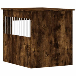Walplus Smoked Oak Dog Crate Furniture 64.5X80X71 Cm Engineered Wood - thumbnail 9