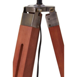 Orsina Tripod Floor Lamp With Brown Base, Adjustable Tall Standing Lamp, Modern Floor Lamp With Metal Struts - thumbnail 8