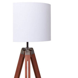 Orsina Tripod Floor Lamp With Brown Base, Adjustable Tall Standing Lamp, Modern Floor Lamp With Metal Struts - thumbnail 5