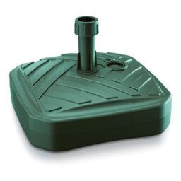 Urbn-Living Urbnliving Height 13Cm 12L Square Green Colour Plastic Umbrella Parasol Base Stand Garden Sunshade Holder