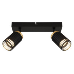 Luminosa Lighting Luminosa Korben Twin Ceiling Spotlight Matt Black 2X Gu10 - thumbnail 3