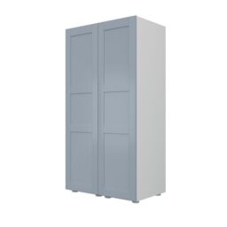 Atomia Contemporary Matt Dusk Blue Tall Double Wardrobe (H)1872mm (W)1000mm (D)580mm - thumbnail 2