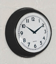 Orsina Kitchen Clock Black Retro Boston