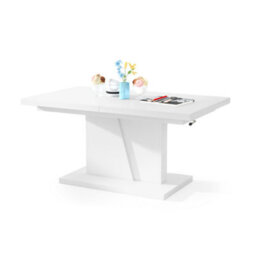 Heze Furniture Gala 2 In 1 Extending Coffee / Dining Table - Concrete / White - thumbnail 6