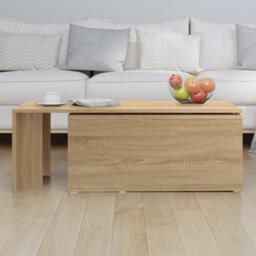 Berkfield Stylish Coffee Table Sonoma Oak 150X50X35 Cm Engineered Wood - thumbnail 4